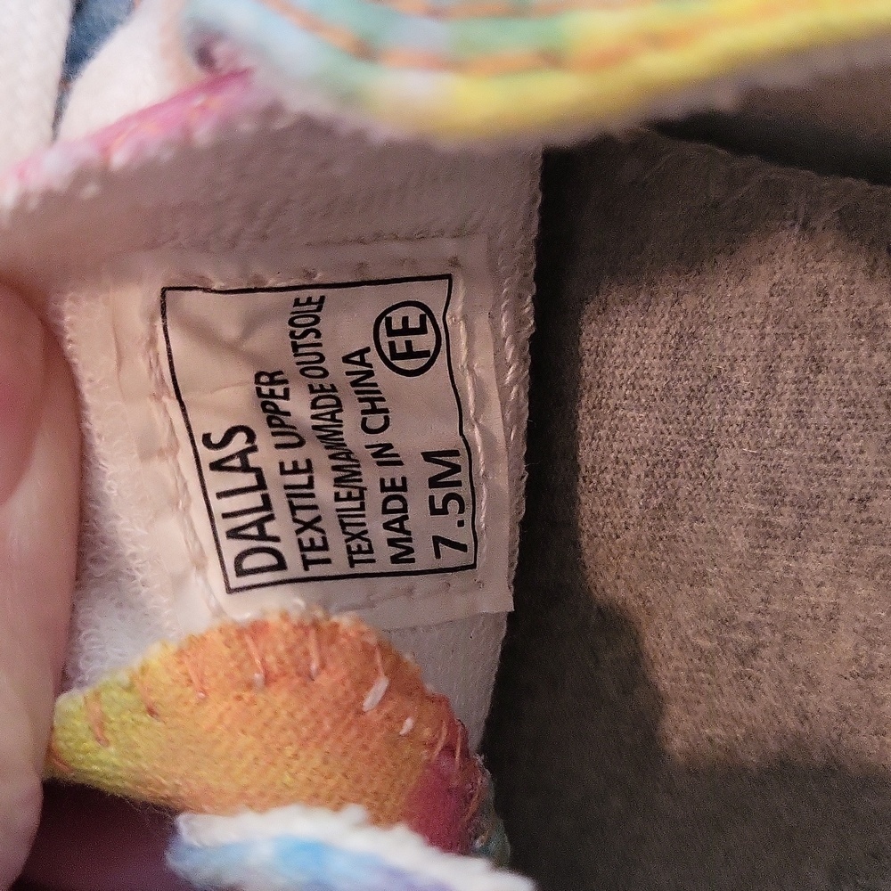 Jelly pop tie-dye shoes size 7.5 - Picture 4 of 8